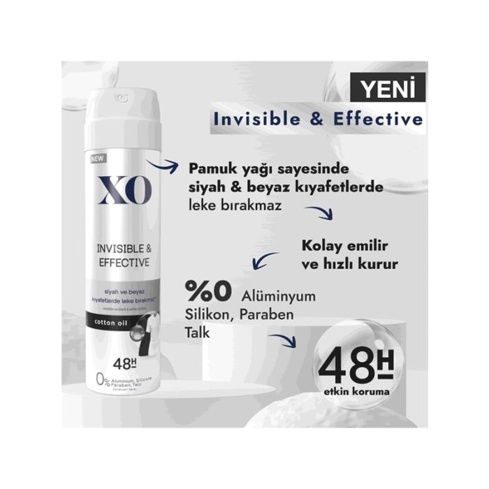 Xo Deodorant Kadın Invısıble&Effectıve 150 Ml.