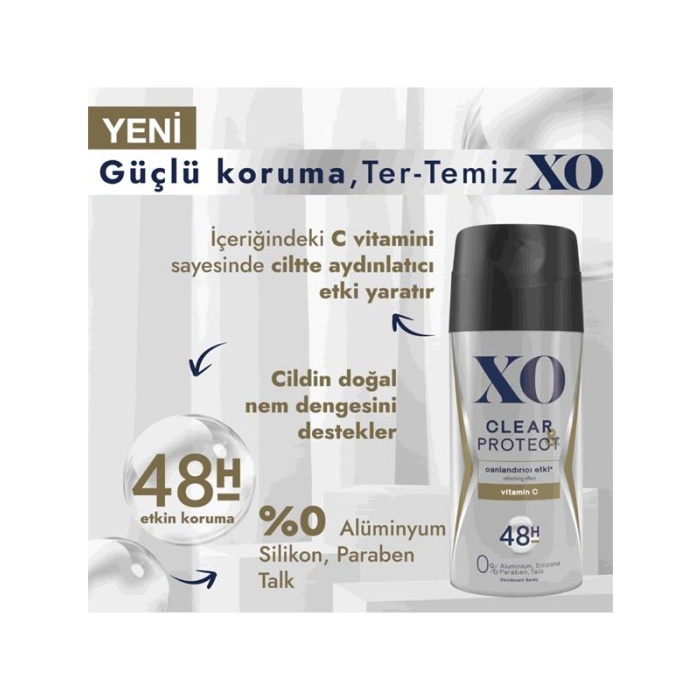 Xo Deodorant Clear&Protect 150 Ml. Man