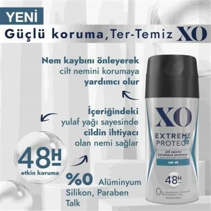 Xo Deodorant Erkek Extreme&Protect 150 Ml.