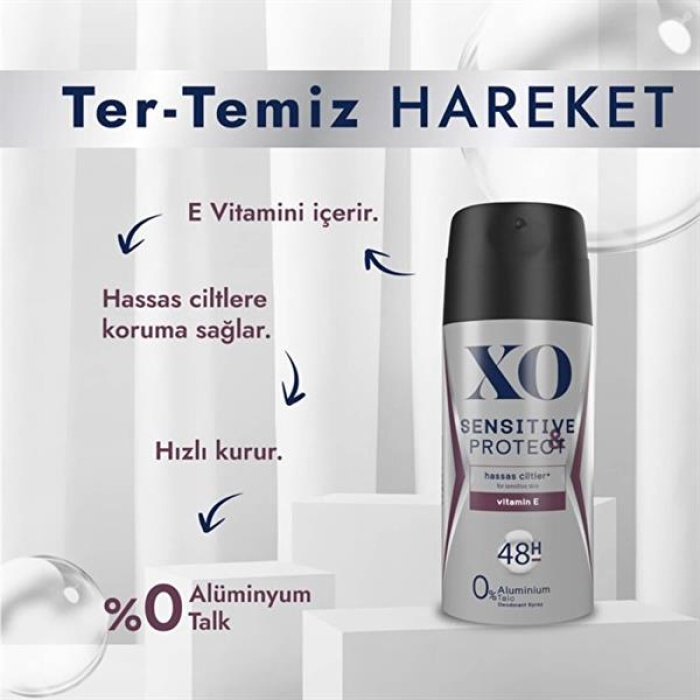 Xo Deodorant Erkek Sensıtıve&Protect 150 Ml.
