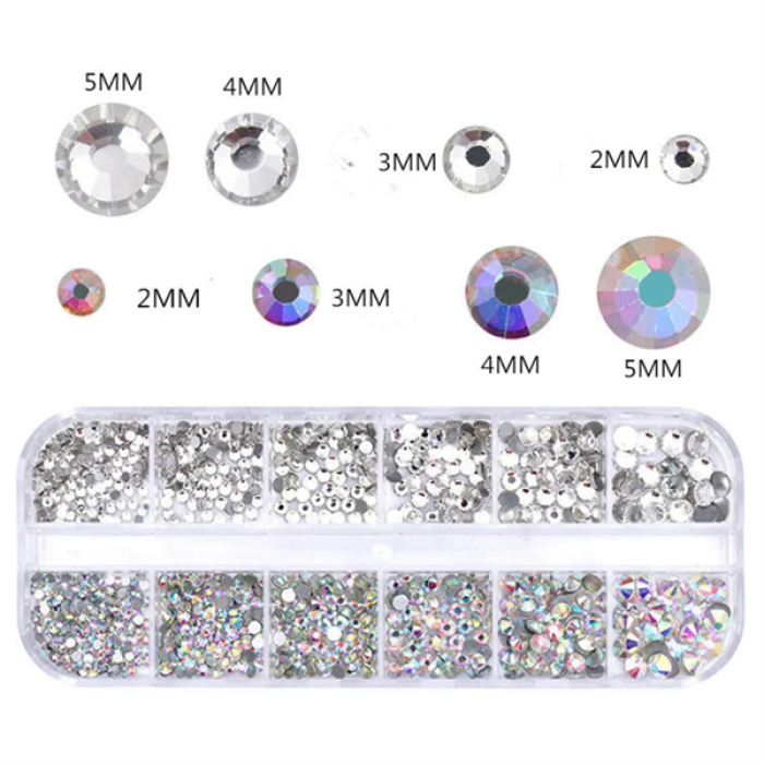 Yrc-095 Tırnak Süsleme Taşı Beyaz Kutu