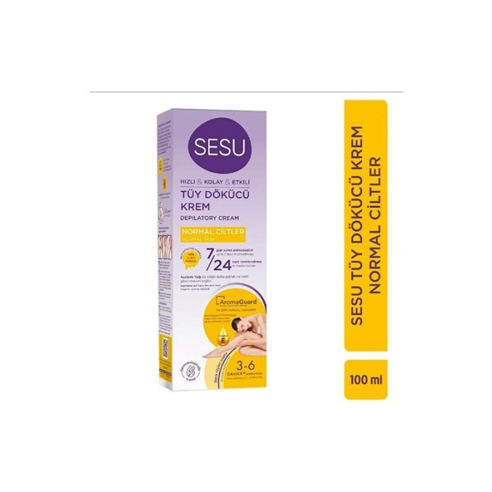 Sesu Tüy Dökücü Krem 100Ml. Normal Cilt Ayçiçek
