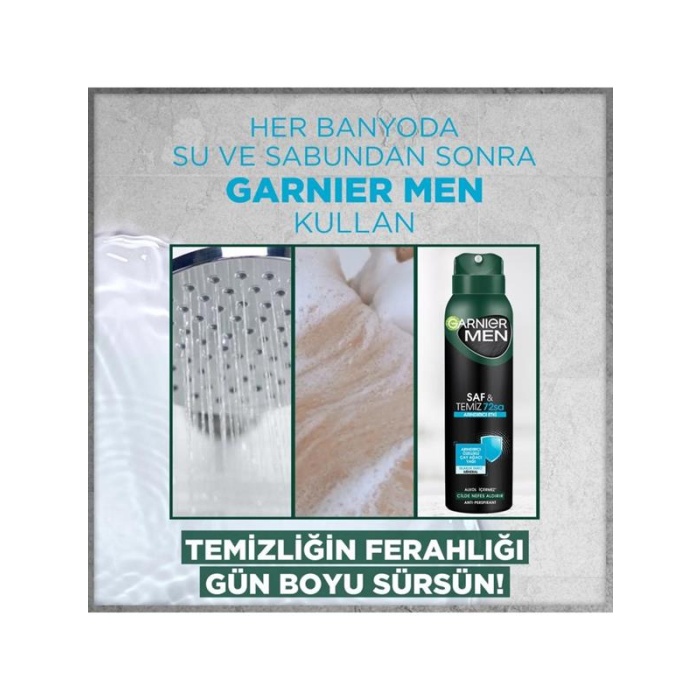 Garnıer Men Deo Saf&Temiz 150Ml