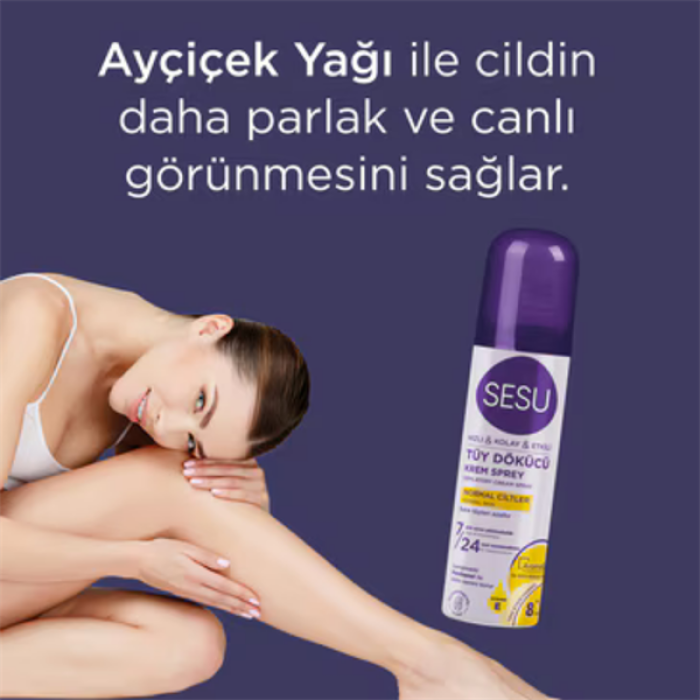 Sesu Tüy Dökücü Sprey 150Ml. Normal Ciltler