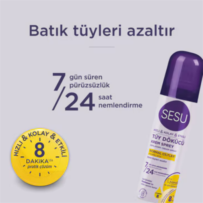 Sesu Tüy Dökücü Sprey 150Ml. Normal Ciltler