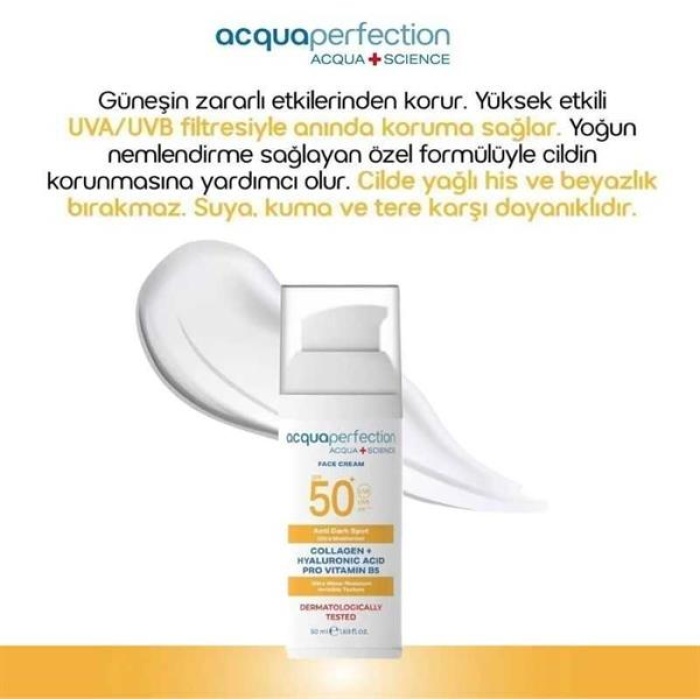 Acqua Perfection Yüz Kremi 50Ml. Güneş 50SPF