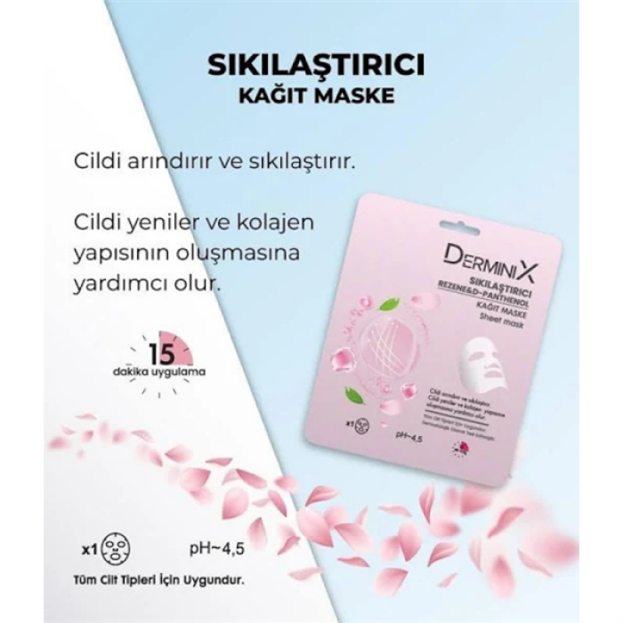 Derminix Kağıt Maske 25Gr. Sıkılaştırıcı Rezene