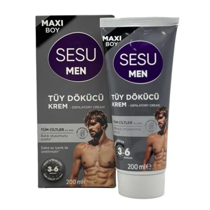 Sesu Men Tüy Dökücü Krem 200Ml.