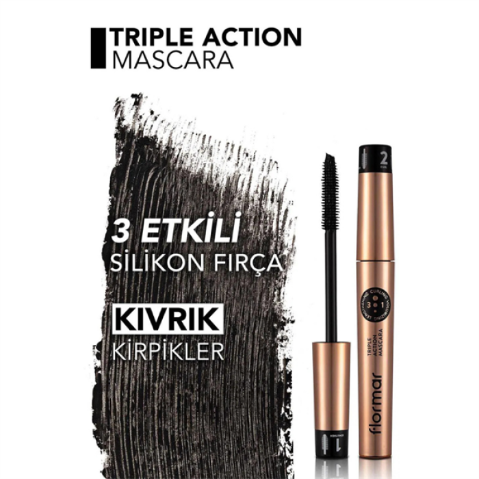Flormar Mascara TRIPLE ACTION