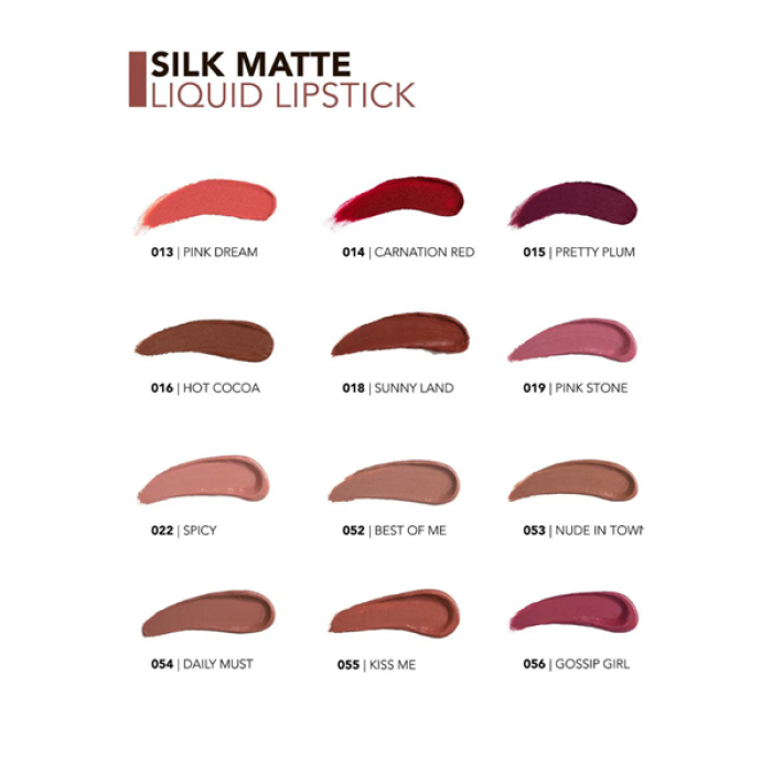 Flormar Silky Matte Liguid Lipstick 002 Fall Rose