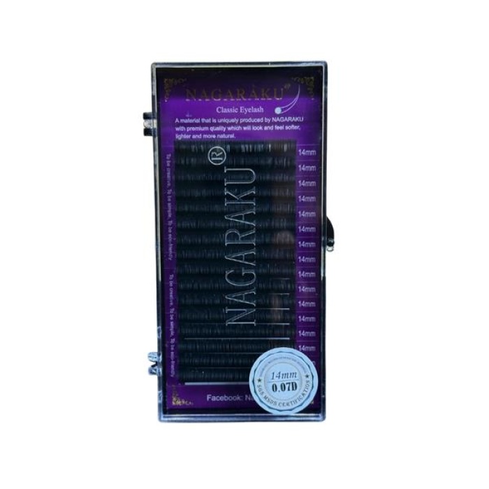 Nagaraku İpek Kirpik 14Mm 0.07D WD038