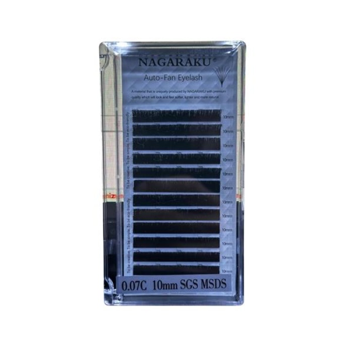 Nagaraku İpek Kirpik 0.07C 10Mm SGS MSDS LJ019