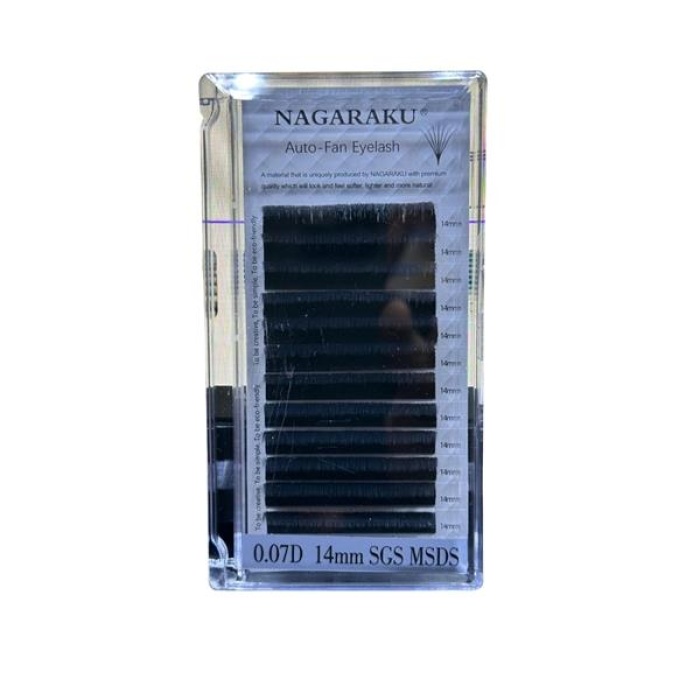 Nagaraku İpek Kirpik 0.07D 14Mm SGS MSDS LJ015