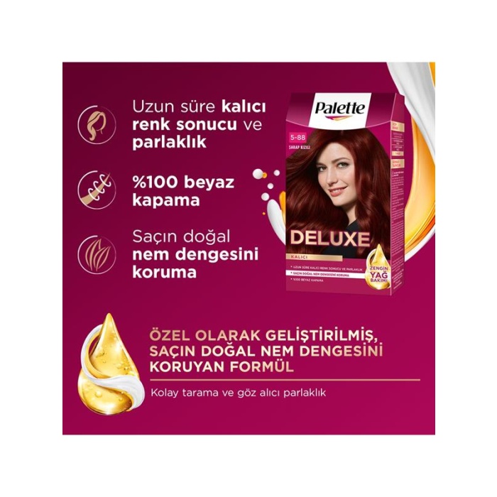 Palette Deluxe Set Boya 5-88 Şarap Kızılı