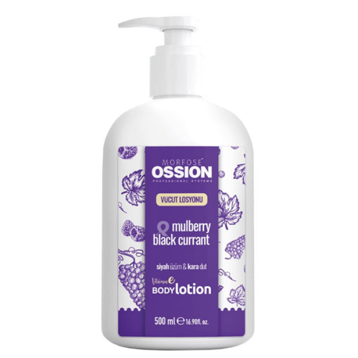Ossion Vücut Losyonu 500Ml. Mulberry Black Currant