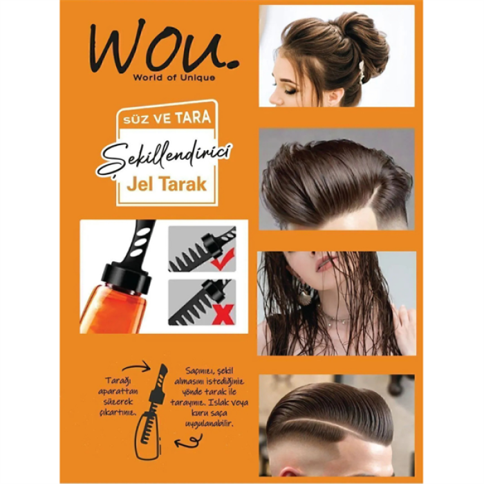 Wou Saç Şekillendirici Jel Tarak 260Ml