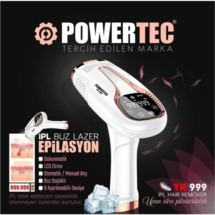 Powertec IPL Buz Lazer Epilasyon Cihazı TR-999