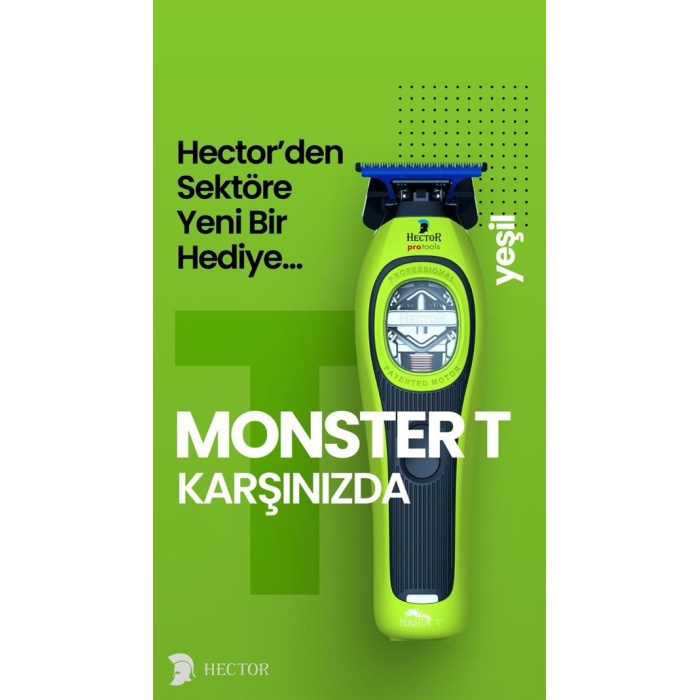Hector Tıraş Makinesi Monster T Yeşil