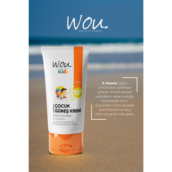Wou Çocuk Güneş Kremi 50+ 50Ml.