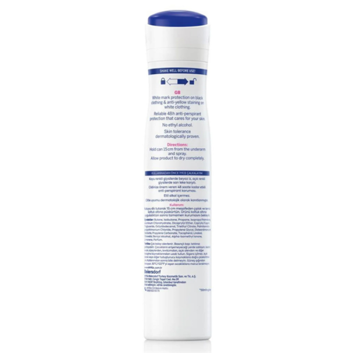 Nivea Deodorant 200Ml. B&W Clear 82238