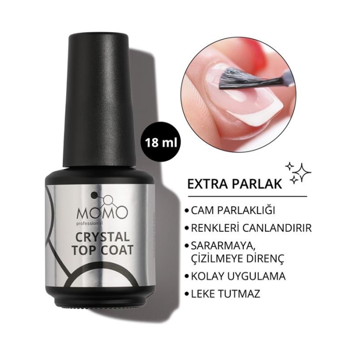 Momo Crystal Top Coat 20Ml.