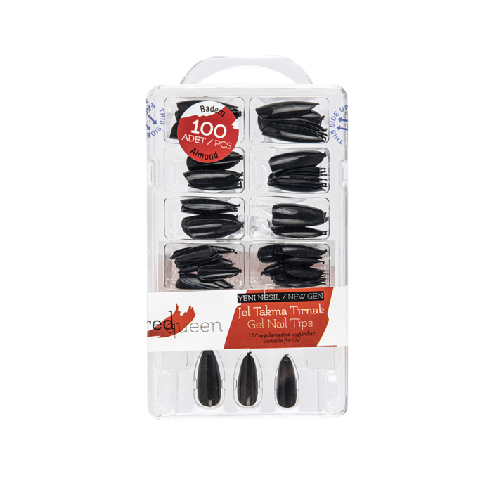 Redqueen Jel Tırnak Badem RQ-1454 Siyah