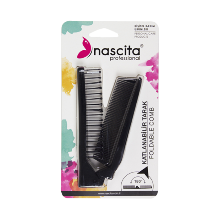 Nascita Açılır-Kapanır Tarak Fırça Siyah 115BL