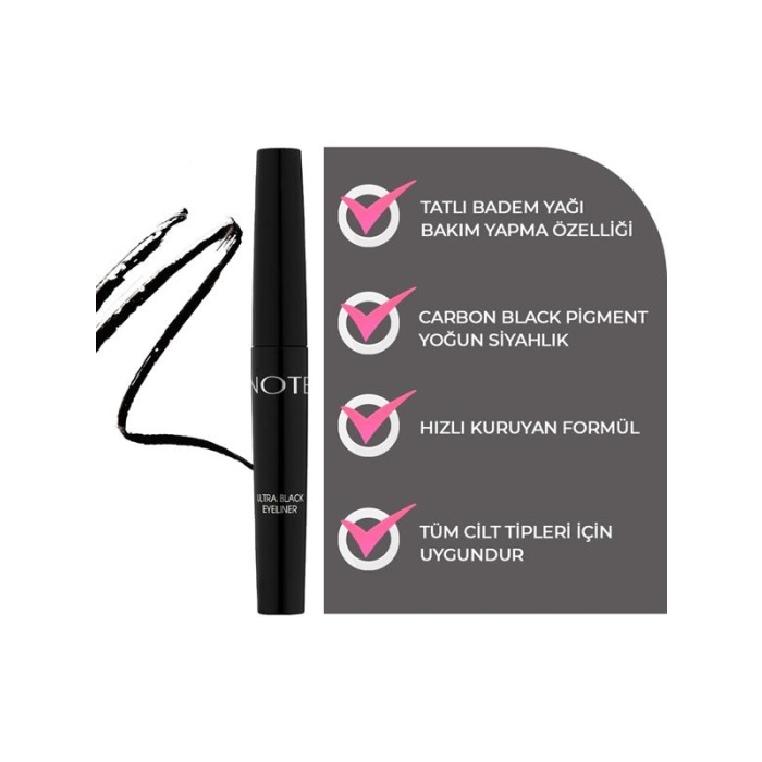 Note Ultra Black Eyeliner N°01 Black