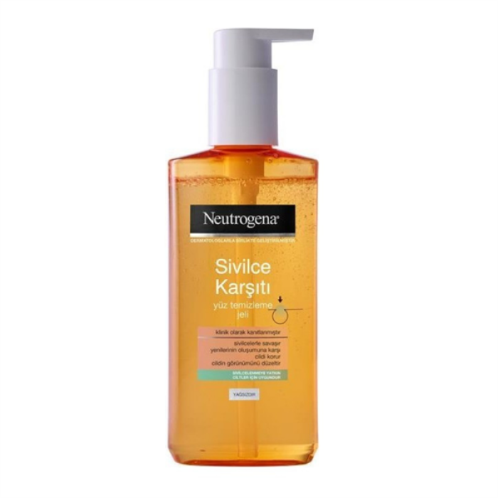Neutrogena Yüz Temizleme Jeli 200Ml. Yağlanma Karş