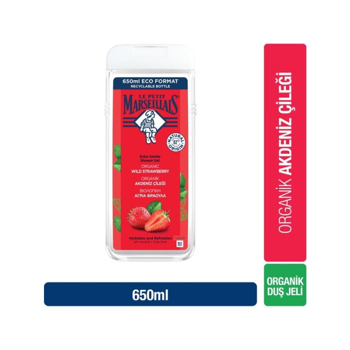 Marseiliais Duş Jeli 650Ml. Akdeniz Çileği