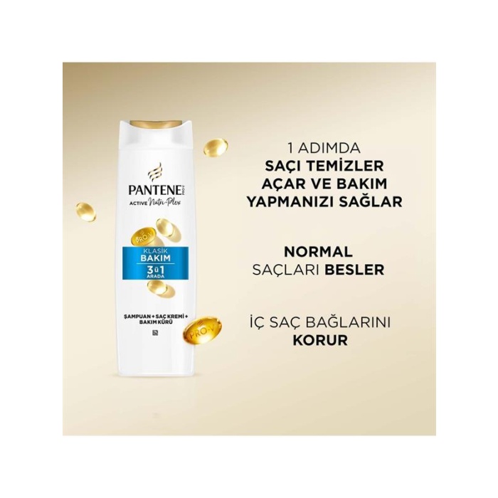 Pantene Şampuan 400Ml. 3İn1 Classic