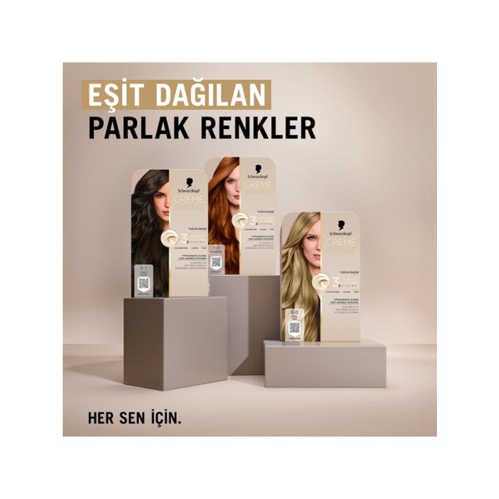 Schwarzkopf Creme Supreme Kit Boya 5-1 Soğuk Kahve