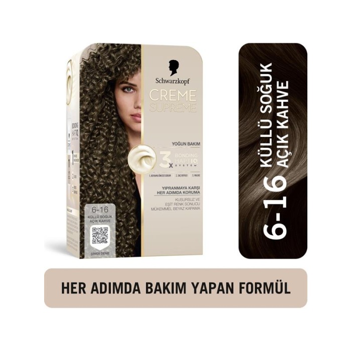 Schwarzkopf Creme Supreme Kit Boya 6-16 K.A.Kahve