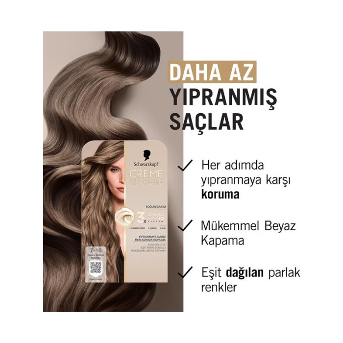Schwarzkopf Creme Supreme Kit Boya 7-16 K.S.Kumral