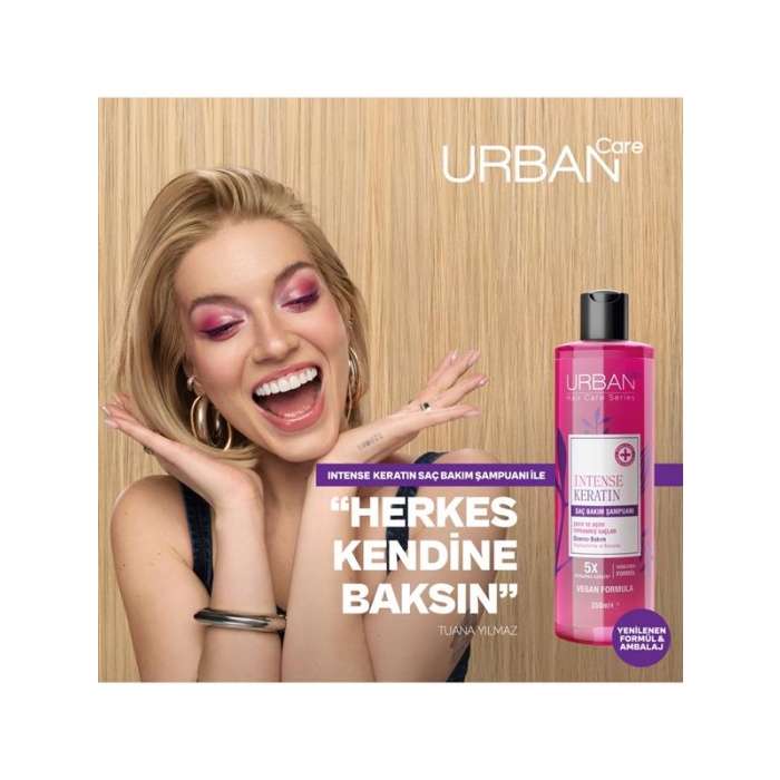 Urban Şampuan 350Ml. Intense&Keratin (Şeffaf)