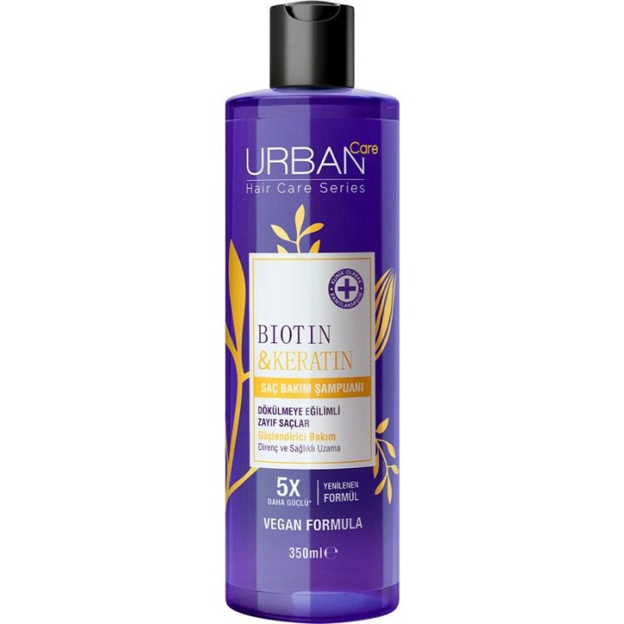 Urban Şampuan 350Ml. Biotin&Keratin (Şeffaf)