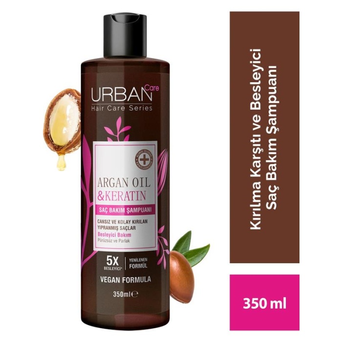 Urban Şampuan 350Ml. Argan Oil&Keratin (Şeffaf)