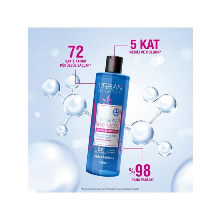Urban Şampuan 350Ml. Hyaluronic Acid&Collagen (Ş)