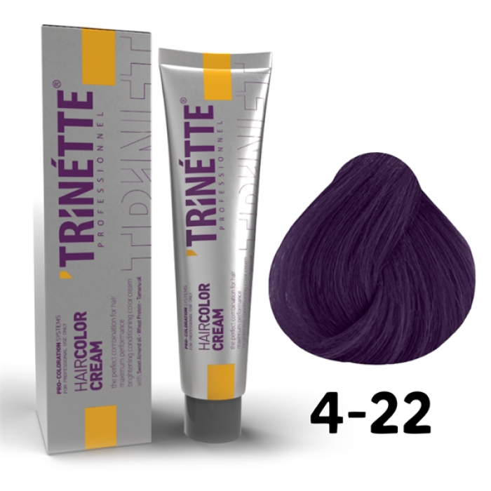 Trinette Saç Boyası 100Ml. 4-22 Patlıcan Mor