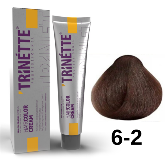 Trinette Saç Boyası 100Ml. 6-2 K.Kumral İrize