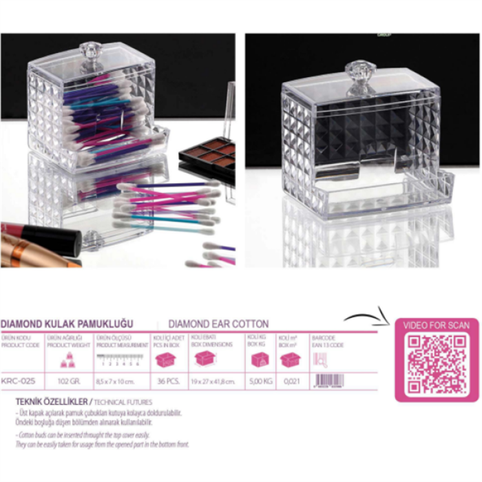 Black Stone Diamond Kulak Pamukluğu KRC-025