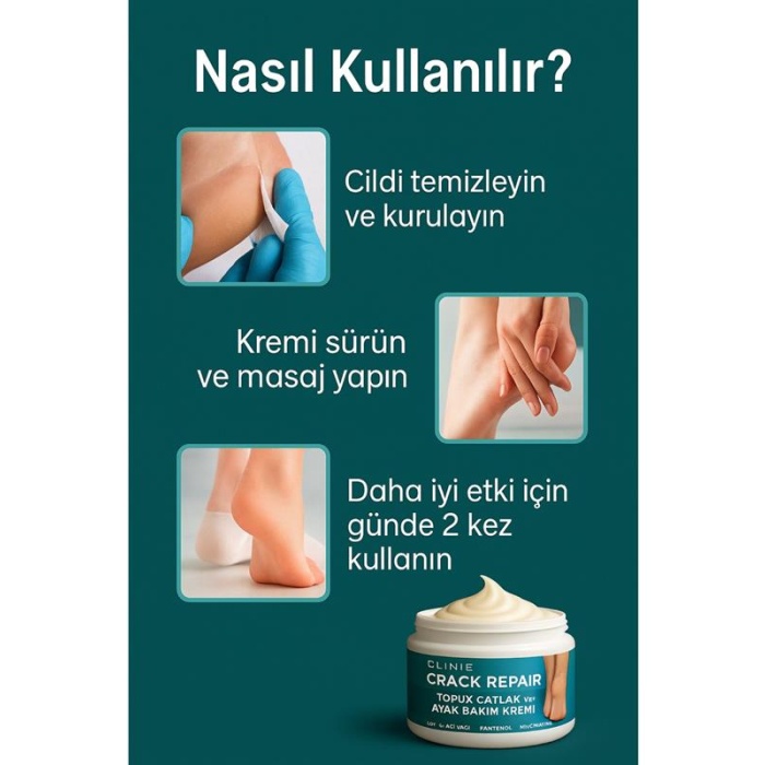 Clinic Topuk Çatlak & Ayak Bakım Kremi 110Gr.