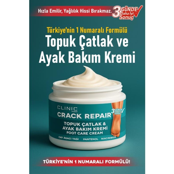 Clinic Topuk Çatlak & Ayak Bakım Kremi 110Gr.