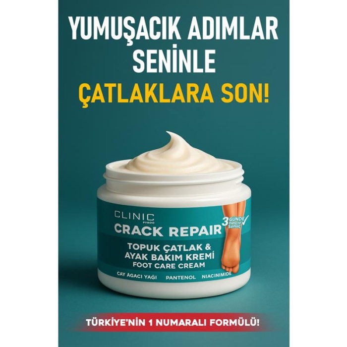 Clinic Topuk Çatlak & Ayak Bakım Kremi 110Gr.