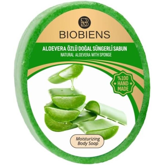 Biobiens Süngerli Sabun 130Gr. Aloevera