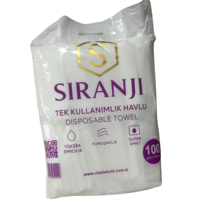 Siranji Tek Kullanımlık Havlu Poşetli 100Lü