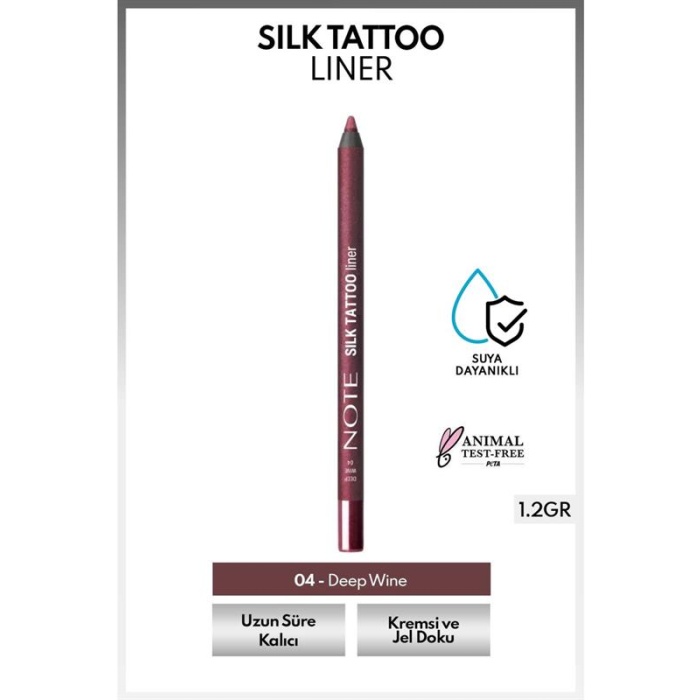 Note Silk Tattoo Liner 1,2Gr. 04 Deep Wine