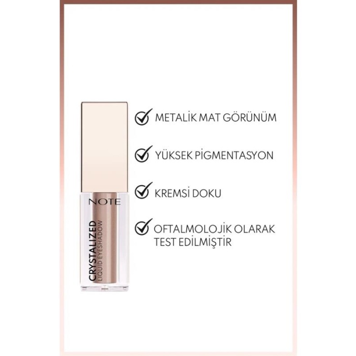 Note Crystalized Eyeshadow 4,5Ml. 10 Sand Whisper