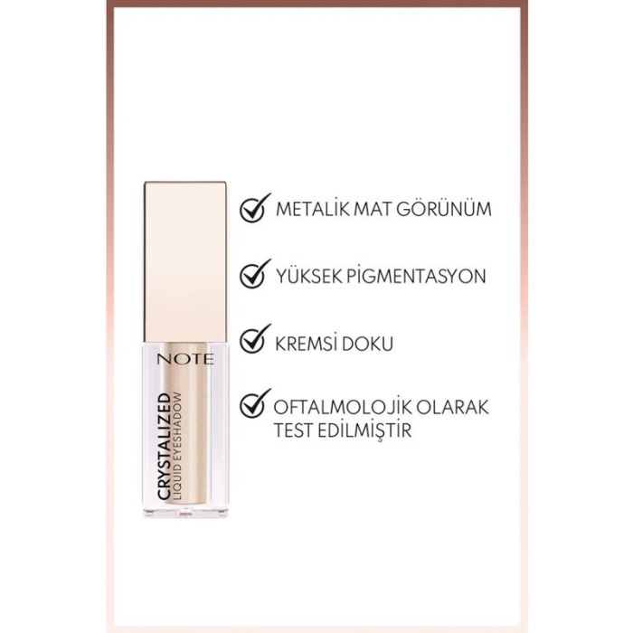 Note Crystalized Eyeshadow 4,5Ml. 09 Cashmere Road