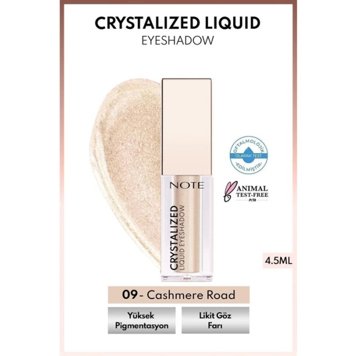 Note Crystalized Eyeshadow 4,5Ml. 09 Cashmere Road